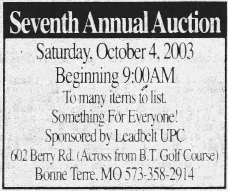 Annual Auction, 2003