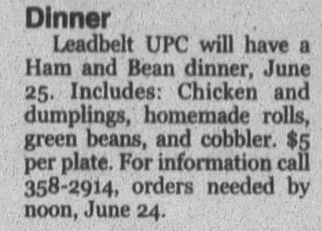 Community dinner, 2004