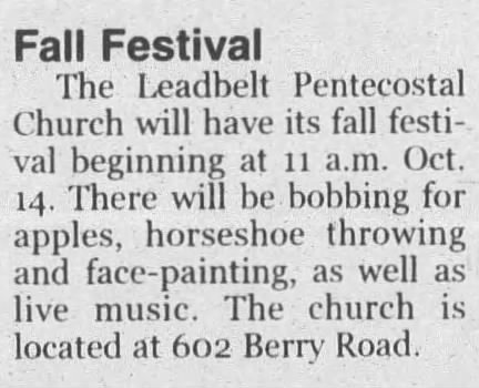 Fall Festival, 2006