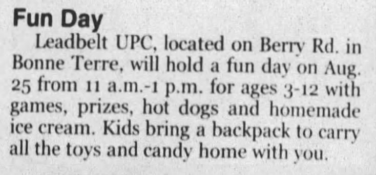 Fun Day, 2001