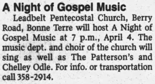 Night of Gospel Music, 2009